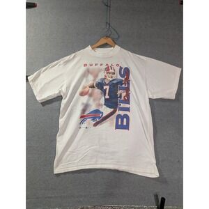 Vintage Sport Attack Doug Flutie Buffalo Bills T Shirt XXL Single Stitch